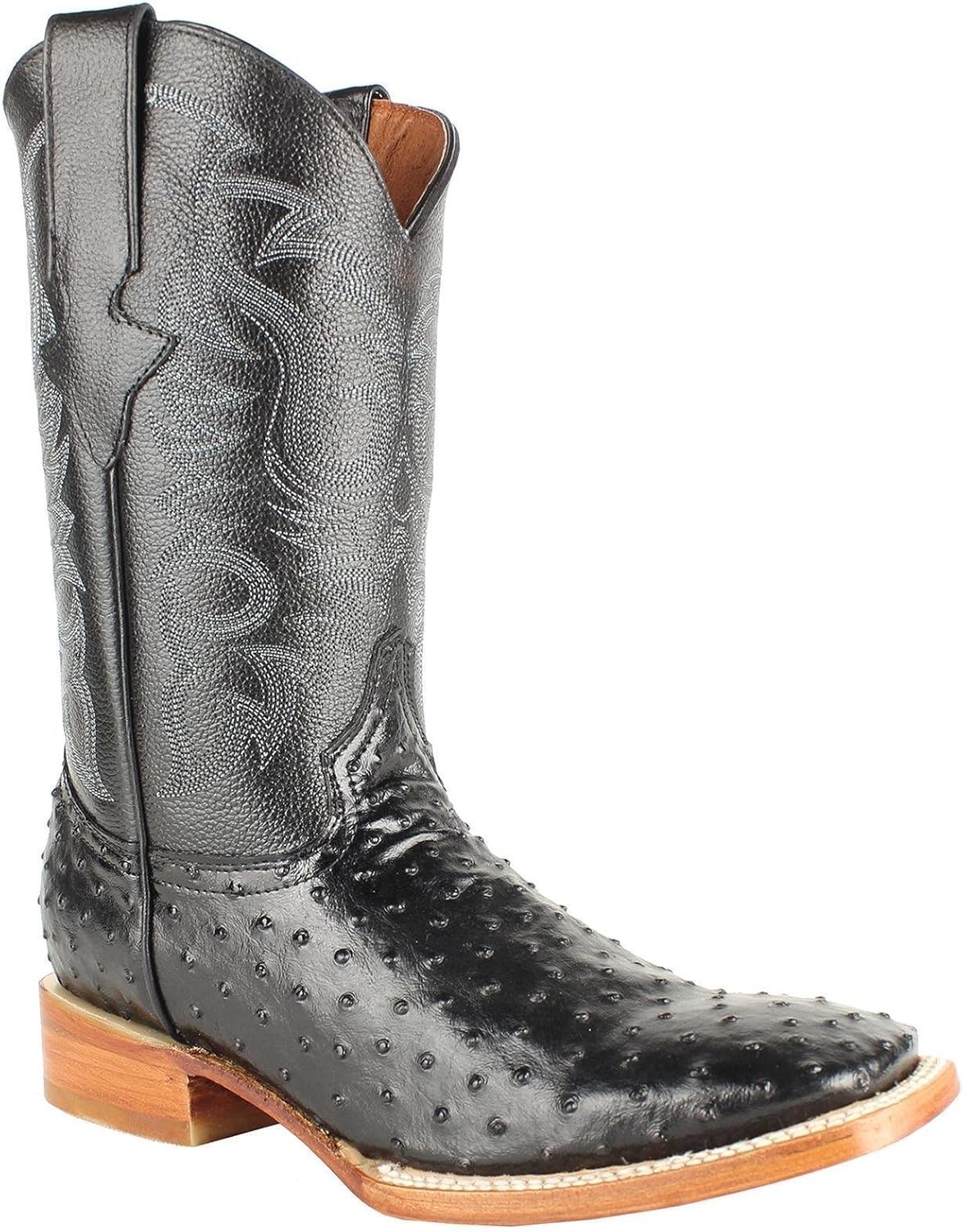 ostrich hide boots