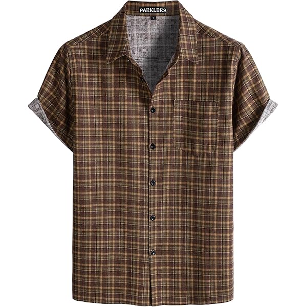 bacon dress shirt DRTGEDS Bacon Pattern Mens Casual Button Down Shirt Short Sleeve Fashion Shirts Summer Shirt Black at Amazon Men's Clothing store