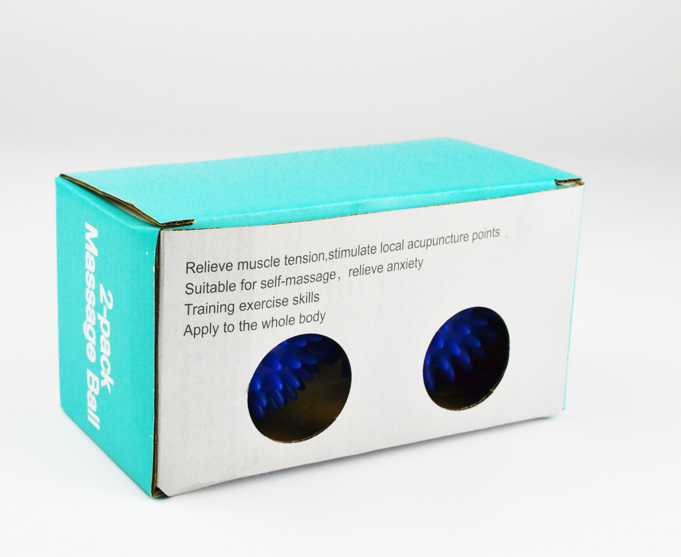 Micogo 9cm High Density Spiky Massage Ball for Tension Relief and Muscle Release , pack of 2