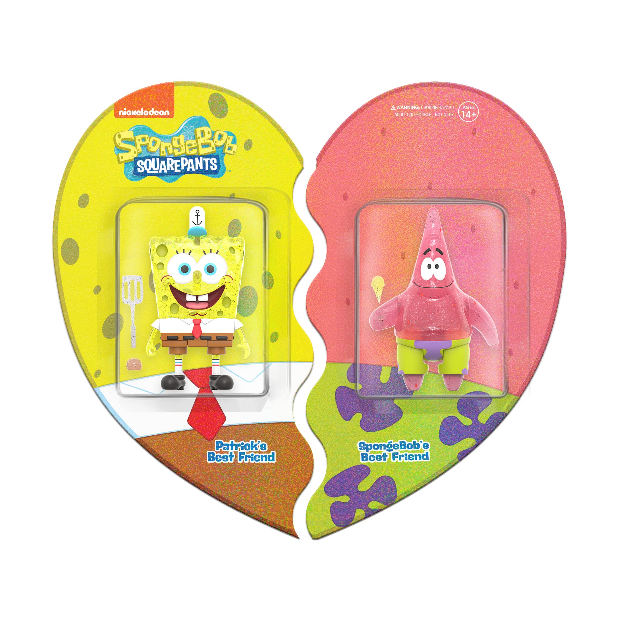 SUPER7 - Spongebob Squarepants: Spongebob & Patrick Con Exclusive Reaction Figure