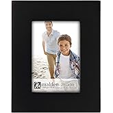 Malden 2x3 Picture Frame - Wide Real Wood Modling, Real Glass - Black