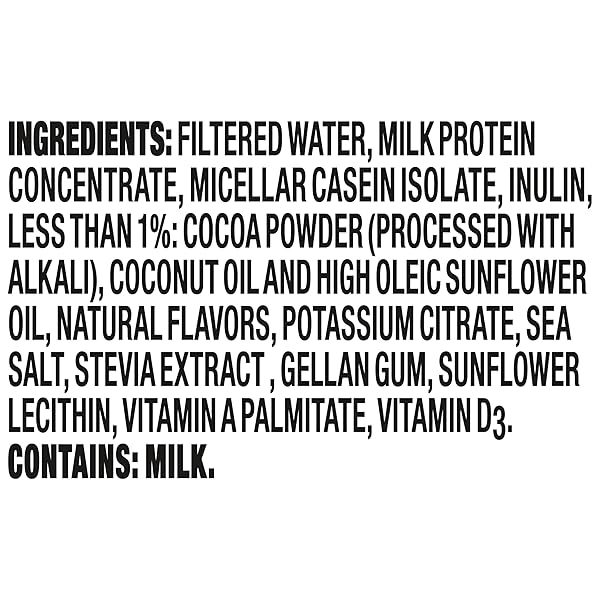 OIKOS PROTEIN SHAKE, CHOCOLATE, 30G HIGH PROTEIN DRINKS, SHELF STABLE, READY TO DRINK, 5G PREBIOTIC FIBER, 12 FL OZ BOTTLE
