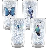 Tervis Sky High Collection Made in USA Double Walled Insulated Tumbler Travel Cup Keeps Drinks Cold & Hot, 16oz - 4pk, Assorted