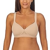 ELLEN TRACY Company Women's Seamless Curves Wireless Floral Print Comfort Bra with Adjustable Straps