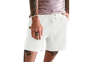 JMIERR Men's Casual 5"/ 7" Shorts Waffle Elastic Waist Drawstring Workout Running Jogging Beach Sweat Shorts with Pockets