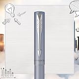 Parker Vector XL Fountain Pen Metallic Silver-Blue Lacquer Medium Nib view 5