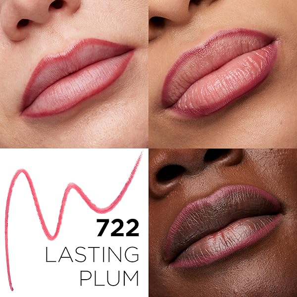 L’OREAL PARIS COLOUR RICHE LIP LINER PENCIL, CREAMY LIP LINER WITH OMEGA 3 AND VITAMIN E, 772 LASTING PLUM (DEEP REDDENED PLUM)