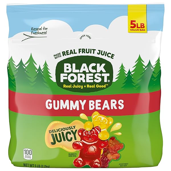 BLACK FOREST GUMMY BEARS CANDY, MADE WITH REAL...