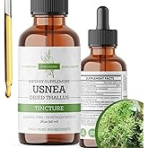 Organic Usnea Liquid Drops - Natural Immune Support and Respiratory Health for Adults - Vegan, Alcohol-Free, Made in USA, 2 Fl Oz