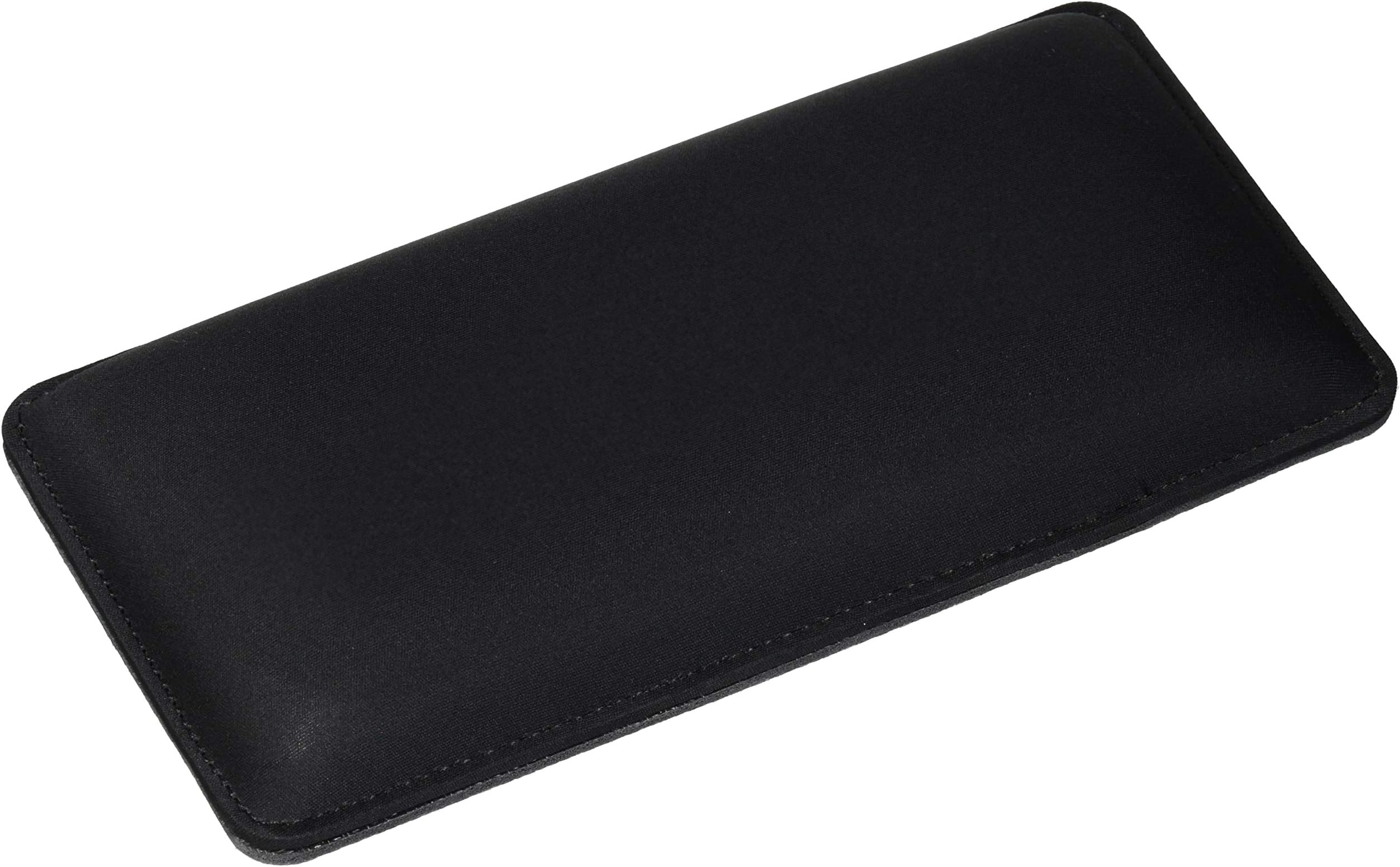 The Gamer Plug - Gaming Mouse Wrist Rest Pad - Black - Stitched Edges - Memory Foam - 8” x 4” x 0.9” (Mouse, Thick)