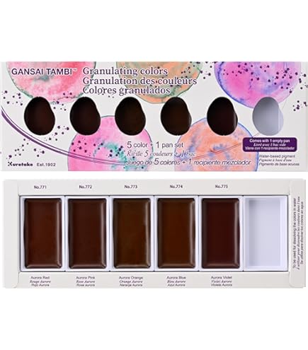 Kuretake Gansai Tambi – Acquerello Giapponese Singolo – Rosa Opale – Vassoio Ricaricabile 48x28 Mm - 2