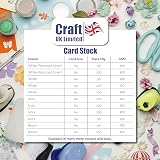 Craft UK A4 300Gsm 100 Sheets White Card 29.6 x 21 x 0.1 cm view 4