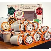 Coffee Junkie - Gourmet (DECAF) Coffee Advent Calendar Single Serve Coffee Pod, All 2.0 Brewers Compatible, Medium Roast Coff