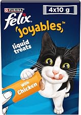 FELIX Joyables Chicken Liquid Cat Treat 4x10g Pack of 11