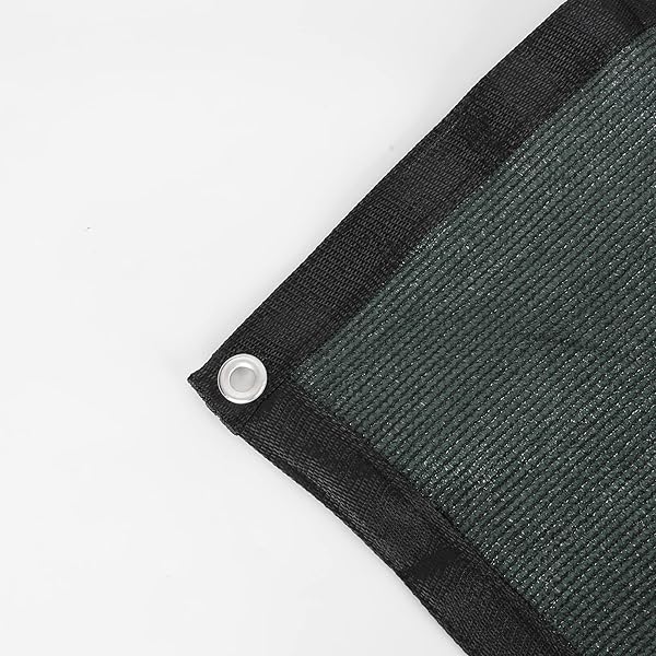 NYSHINE PRIVACY SCREEN FENCE WITH BINDINGS & GROMMETS 6′ X 50′ HEAVY DUTY BLACK FENCING MESH SHADE NET COVER 90% BLOCKAGE WITH CABLE ZIP TIES FOR WALL GARDEN YARD BACKYARD (GREEN)