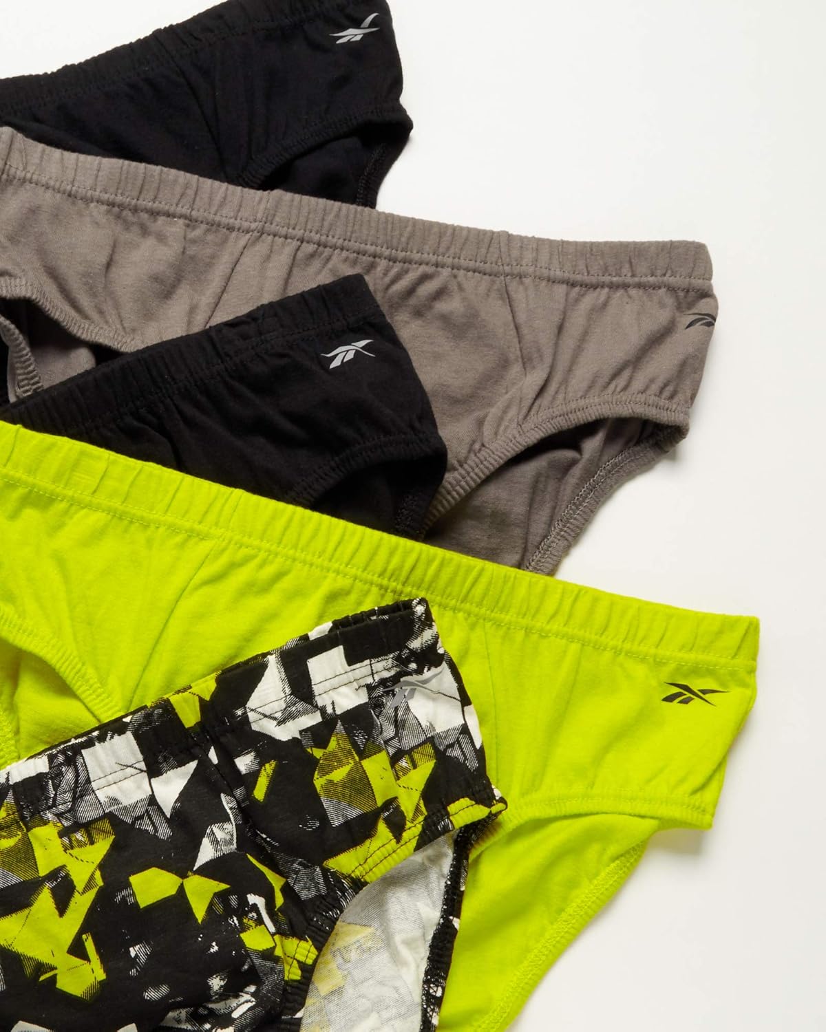 Reebok Men's Low Rise Underwear Briefs (5 Pack) at  Men’s Clothing store