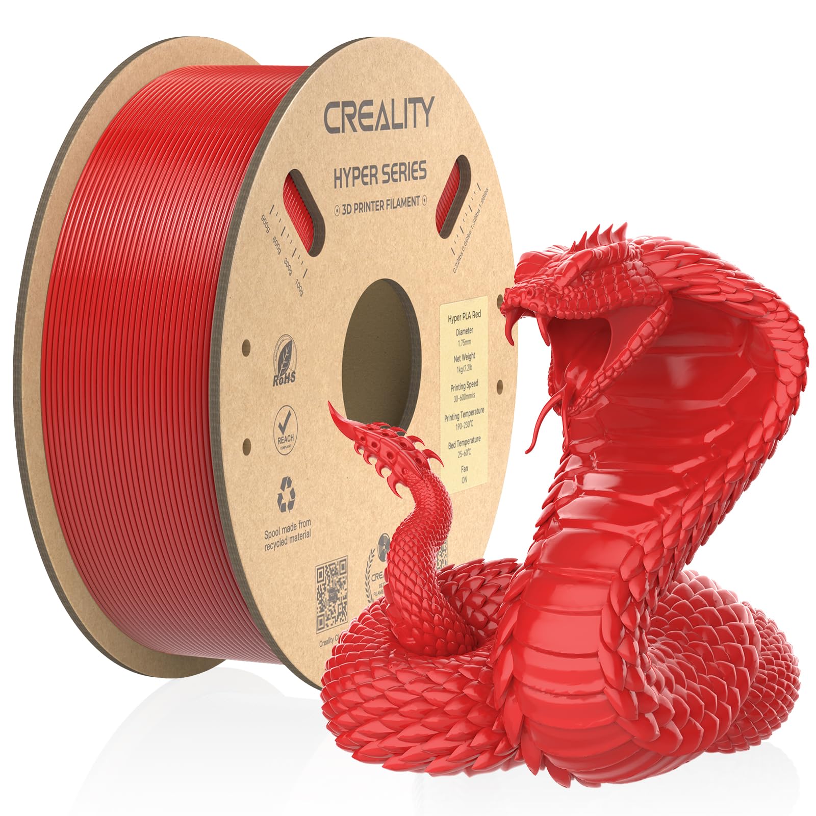 Creality Hyper PLA Filament 1.75mm, 3D Printer