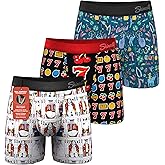 Shinesty Boxer Briefs for Men Pack of 3 - Hammock Support Pouch Underwear for Men - Flyless