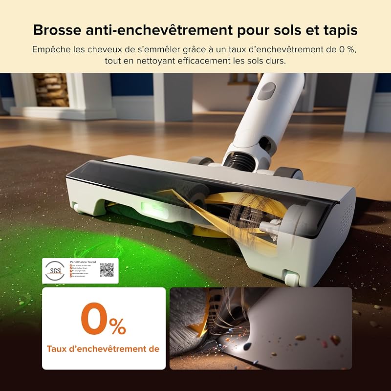 H60 Hub Aspirateur Balai sans Fil avec Station de Auto-Vidage