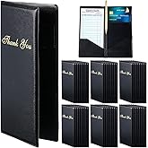 40 Pcs Check Presenters for Restaurants, Guest Check Card Holders Black Restaurant Bill Book Tip Holders with Gold Thank You Imprint Guest Checkbook for Servers Waitress Waiter