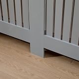 AVC Designs Extra Large Radiator Cover Modern Vertical Slats Grey Oak view 9