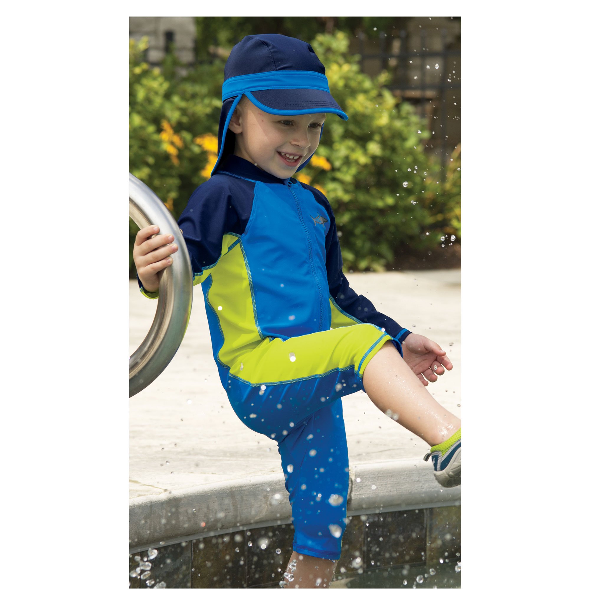 Sun Smarties Toddler Boy Little Boys UPF 50+ Shark One Piece Surf Suit