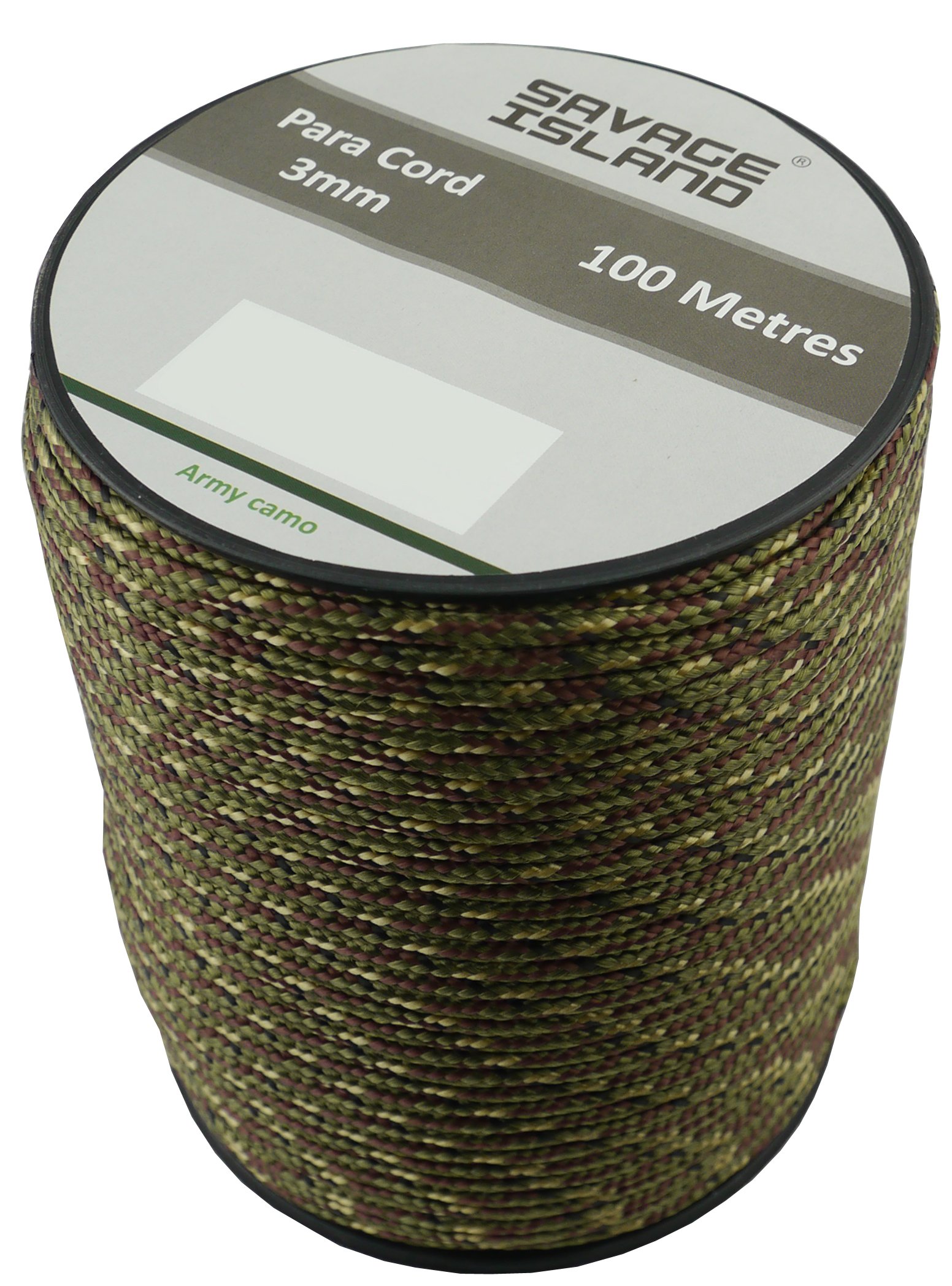 Savage Island 100m Reel Paracord 3mm, 30+Colors | Ideal for Crafting, DIY, Camping, Survival, Outdoor, Gadren | Tactical Cord Rope Roll