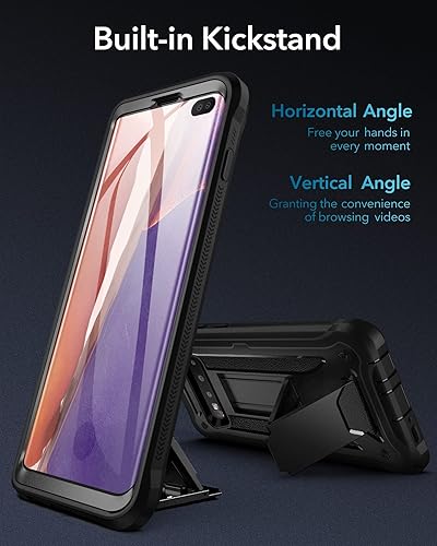 YOUMAKER Kickstand Case for Galaxy S10 Plus, Built-in Screen