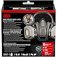 3M P95/OV Paint Project Quick Latch Reusable Respirator 6502QL, Medium Size, NIOSH-APPROVED Organic Vapor Cartridge & P95 Rated Filters, With 3M Cool Flow Valve & Quick Latch System (6502QLPA1-A-PS)