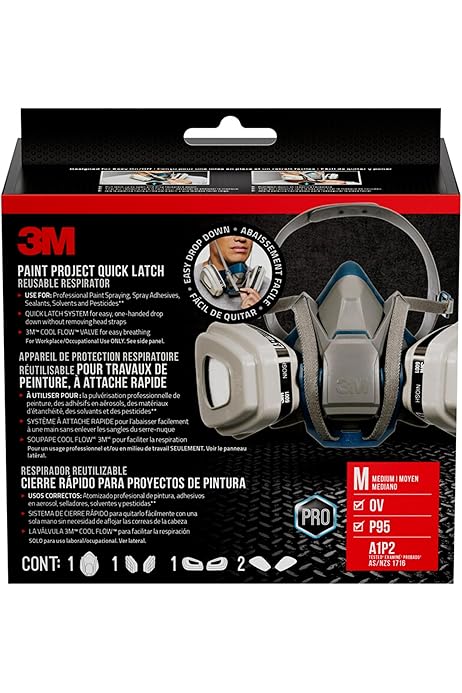 Amazon.com: 6503/49491 Rugged Comfort Half Facepiece Reusable 