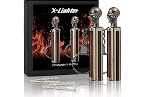x-lighter Matchstick, Permanent Match Strike Set 10000 Times, Emergency fire Starters Waterproof Forever Lighter