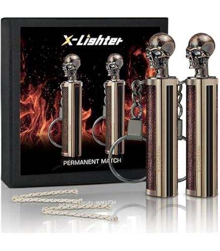 Amazon.com: BIASTNR Permanent Match Keychain Lighter, Flint