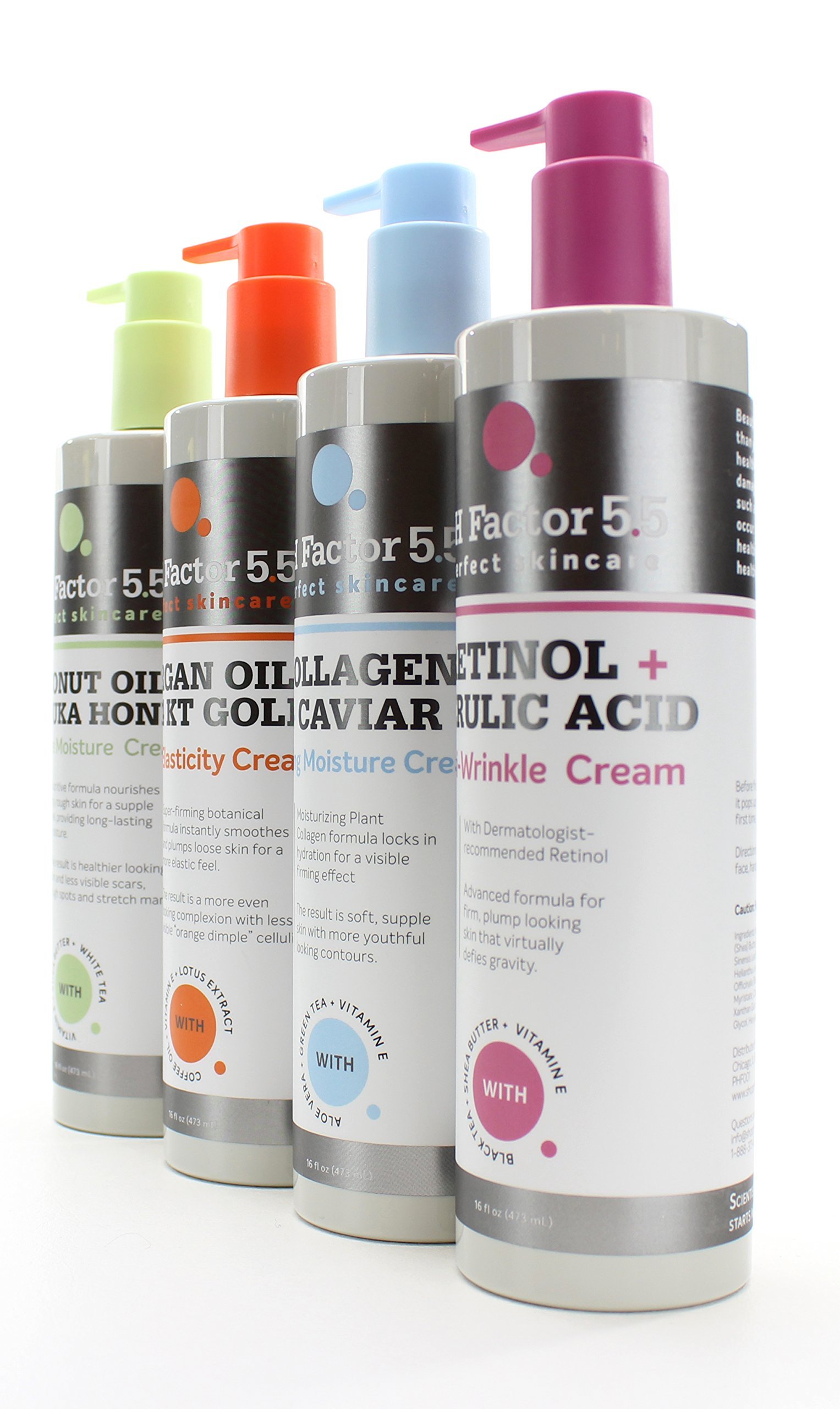 PH Factor 5.5 Retinol Cream for face and body with Ferulic Acid. Anti