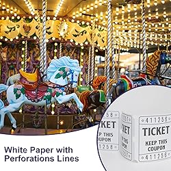 DGBDPACK 250 Raffle Tickets, 50/50 Double Roll