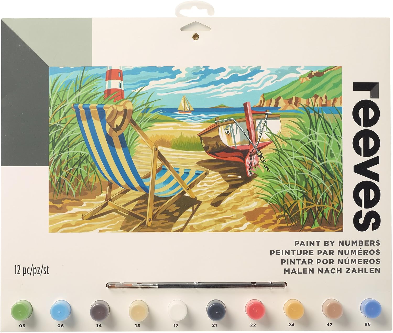 Reeves Seashore Paint by Numbers Set, Large Amazon.co.uk Kitchen & Home