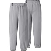 Foresmax Toddler Baseball Pants, Comfortable Youth Softball Pants for Kids, Boys and Girls with Pockets and Bell Loops