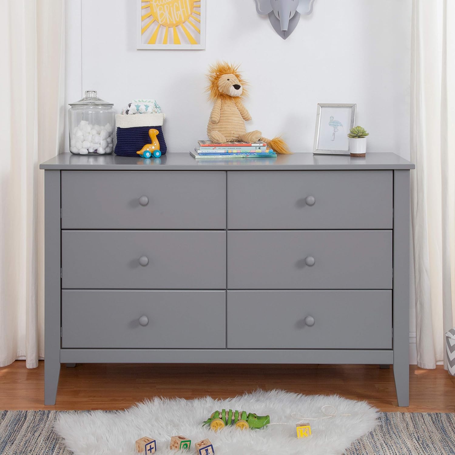Carter's by Davinci Morgan 6-Drawer Dresser in Grey : Baby