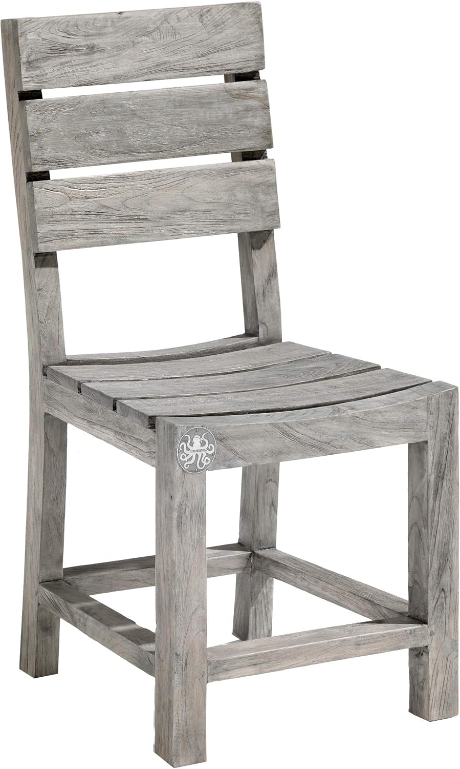 STRANDGUT07 chair, garden chair teak, grey wash Amazon.co.uk Garden