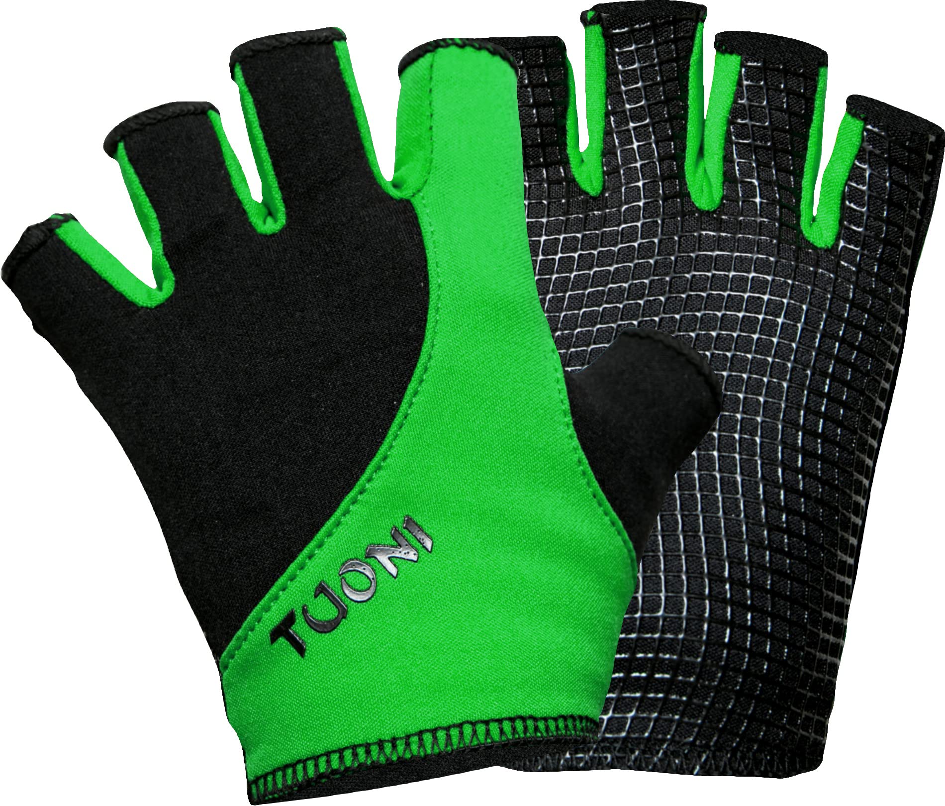 Tuoni Sports Gloves for Kids - Fingerless Cycling Gloves/Kids Grip Gloves for Sports - Hockey, Rugby, Netball, Running, American Football - Gloves for Autistic Children - Choice of Colour & Size