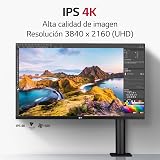 LG 32UN880P-B 32 Inch LCD Monitor Black Ergo Stand view 6