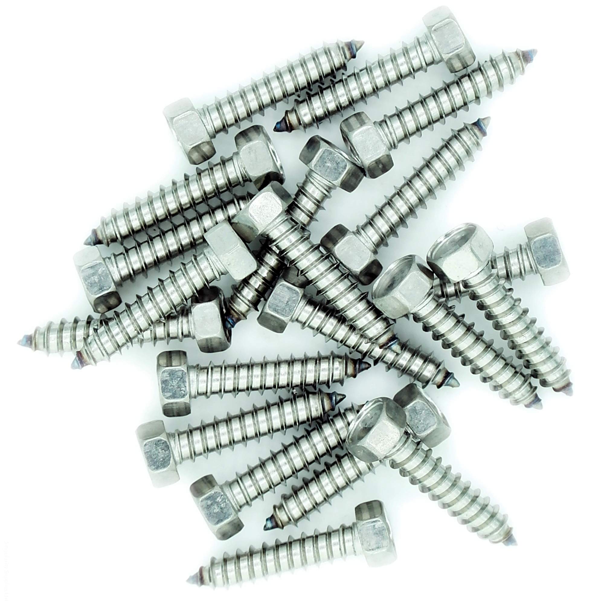 No.12 x 0.9 (5.5mm x 22mm) Hex Self-Tapping Screw - Stainless Steel (A2) (Pack of 20)