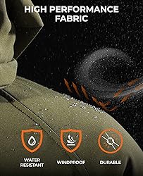 ORORO Men's Heated Jacket with Battery, Heated Coat