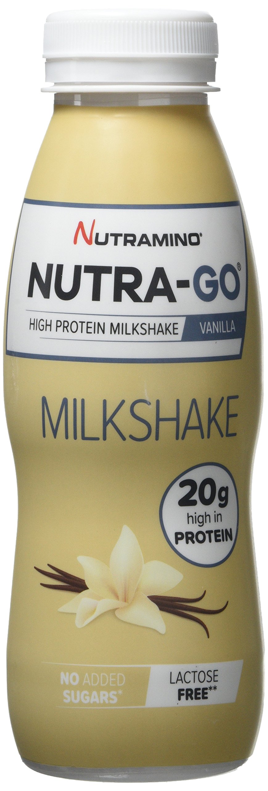 Nutramino Nutra-Go Milkshake, Vanilla, 330ml, Pack of 12