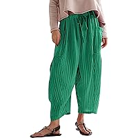 Amazon.com: Quinn Pants for Women Plus Size Wide Leg Linen Pants
