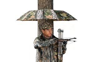 Glosaie Tree Stand Umbrella, 57" Portable Camo Deer Hunting Accessories for Men, Tree Stand Accessories for Ground Blind Shield