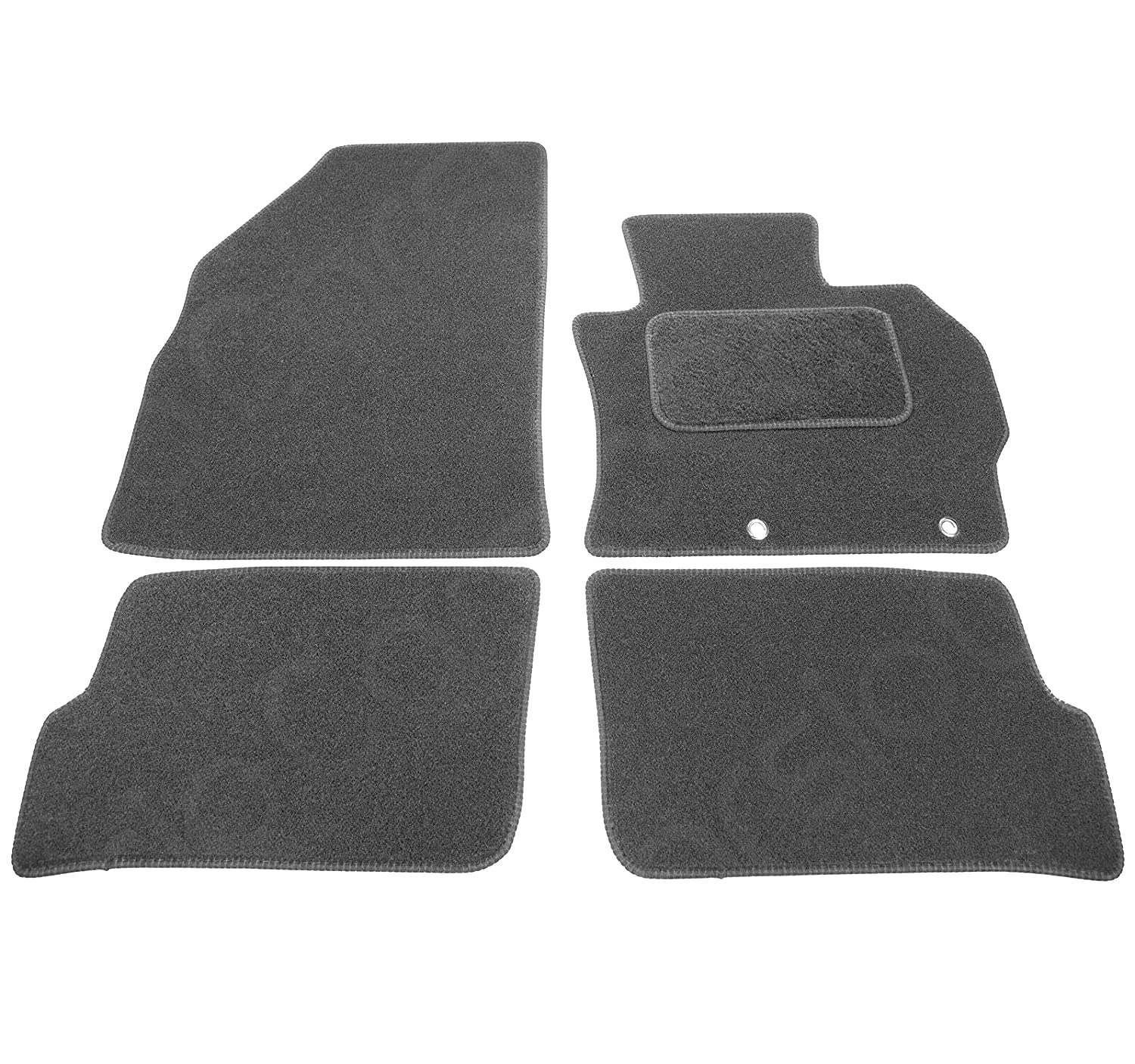 Carsio Carpet Car Mats For Mitsubishi Mirage 2013+ 4 Piece Set Tailored Fit Floor Mat Complete Accessory Black Custom Fitted - All Weather, Anti-Slip Backing & Black Trim