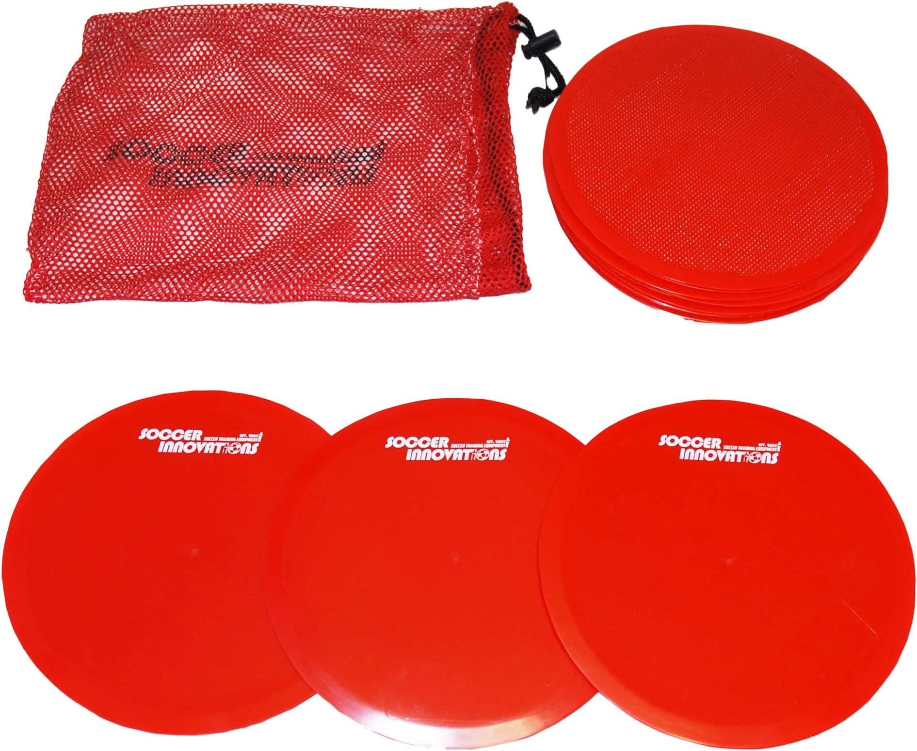 Soccer InnovationsFlat Training Disc Markers, Red