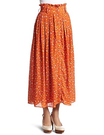 Amazon ミスティウーマン Mysty Woman 花柄ロングスカート 52232067