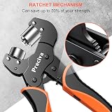 Preciva Eyelet Punch Tool Kit 10mm Grommet Pliers with 500 Rings view 3