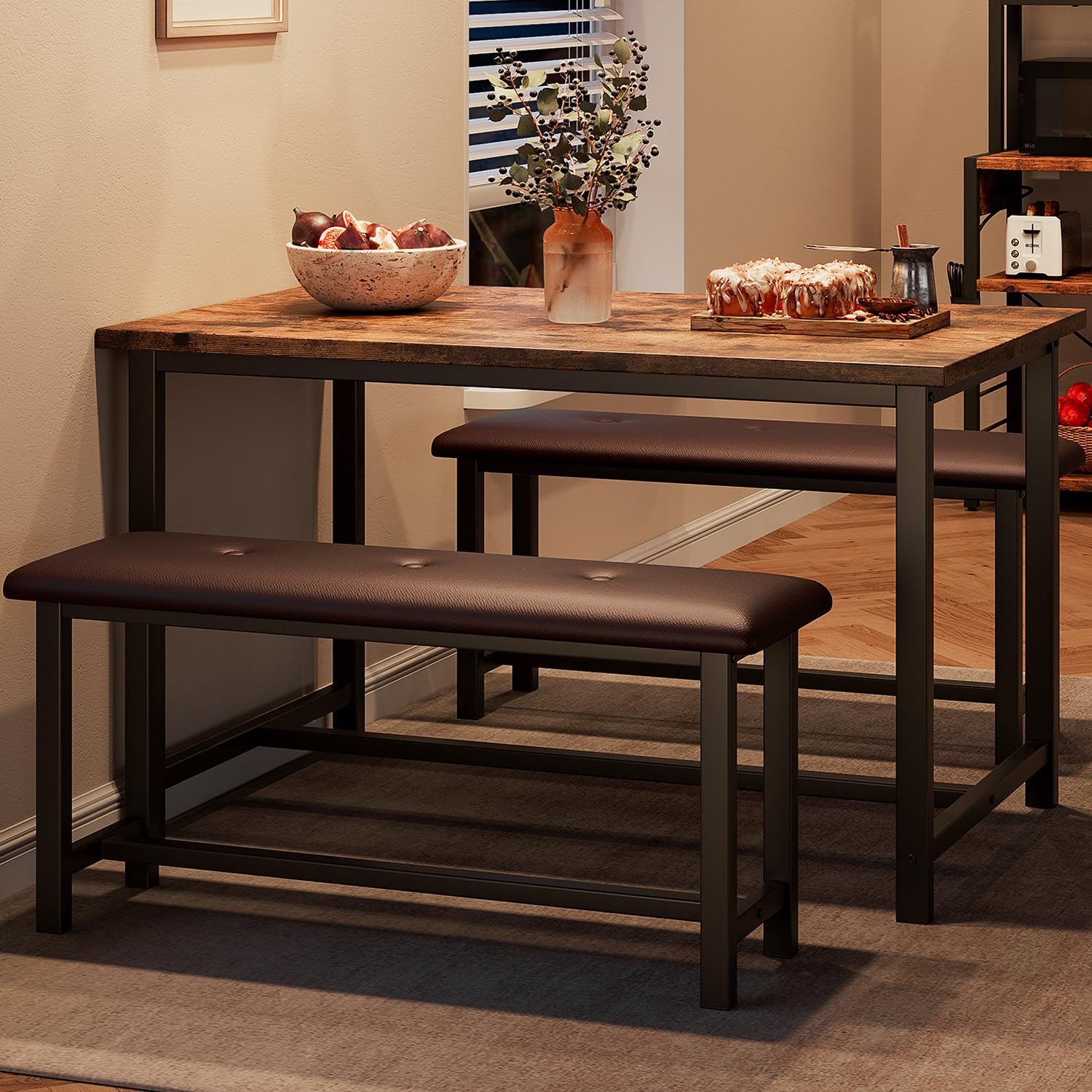 IDEALHOUSE Dining Table Set for 4, Kitchen Table